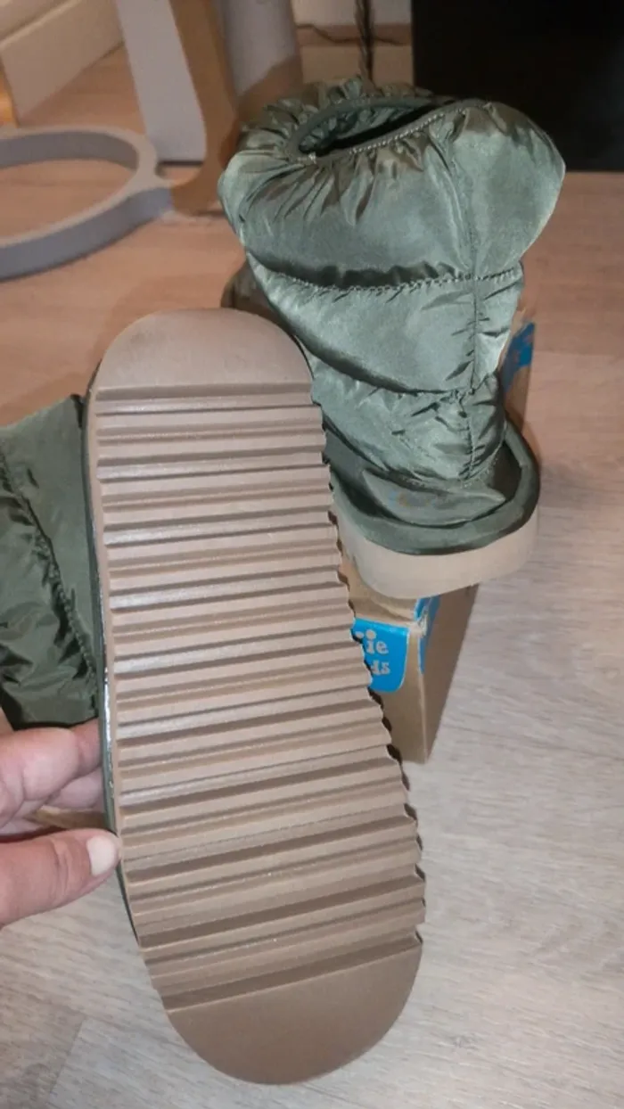 Bottine kaki imperméable neuf taille 38 - photo numéro 5