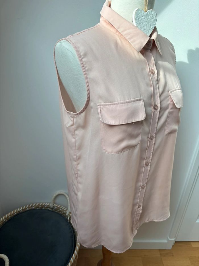 Chemise sans manche saumon - T38/40 - photo numéro 3