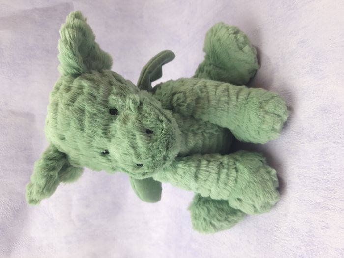 Peluche jellycat fuddlewiddle dragon vert et rare - photo numéro 8