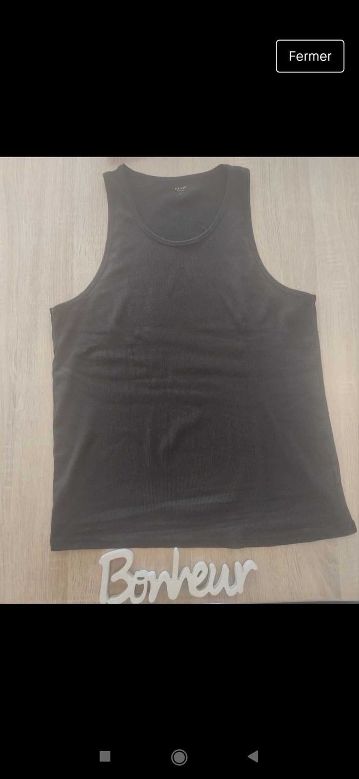 Débardeur noir homme