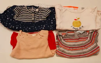 Lot 4 robes chaudes fille 6 mois