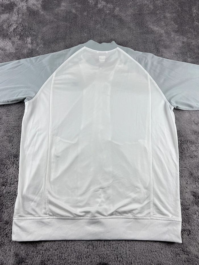 Veste vintage Adidas logo brodé 2006 blanche grise et bleu marine Taille L - photo numéro 2