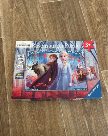 Puzzle reine des neiges 2x12 pièces 