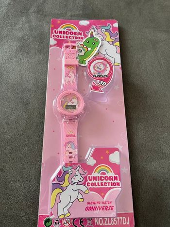 Montre enfant digitale lumineuse licorne 