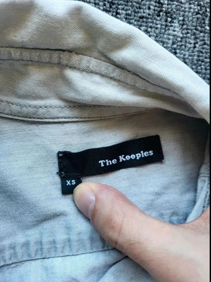 Chemise en Jean The Kooples - XS - Gris - Style Western - Boutons Pression - Poches Poitrine - photo numéro 8