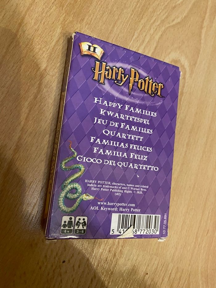 Jeu de cartes Harry Potter - photo numéro 2