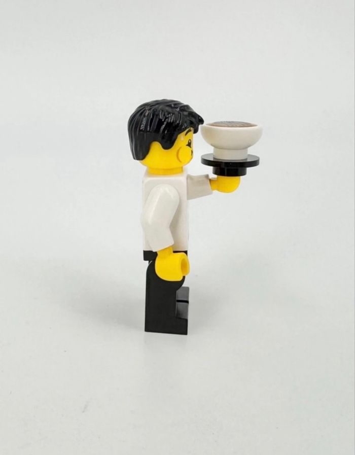 Lego Figurines Nouvel An Chinois : Serveur en Restaurant (tête double expression) - NEUF - photo numéro 5