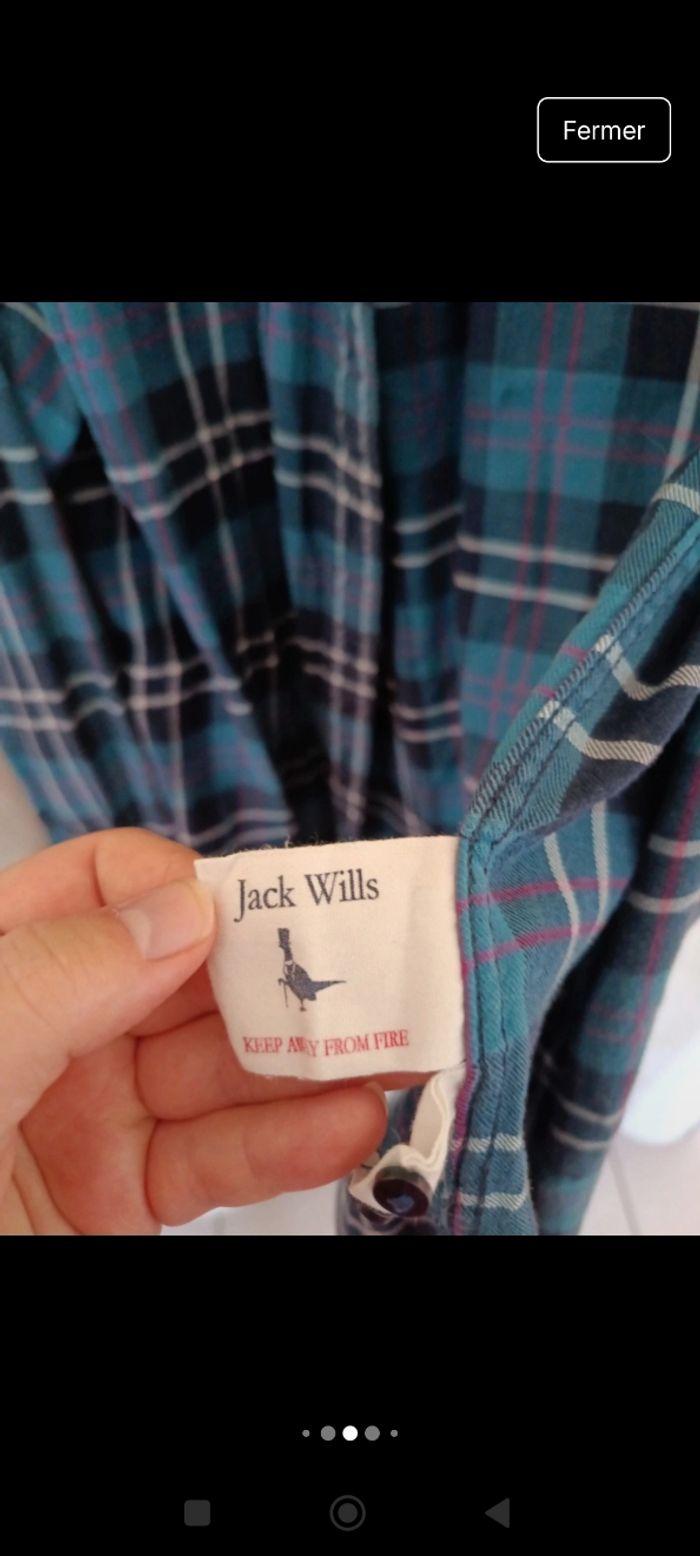 Chemise bleue jack willis taille M - photo numéro 6