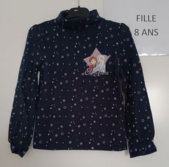 Sous pull Anna et Elsa Disney 8 ans