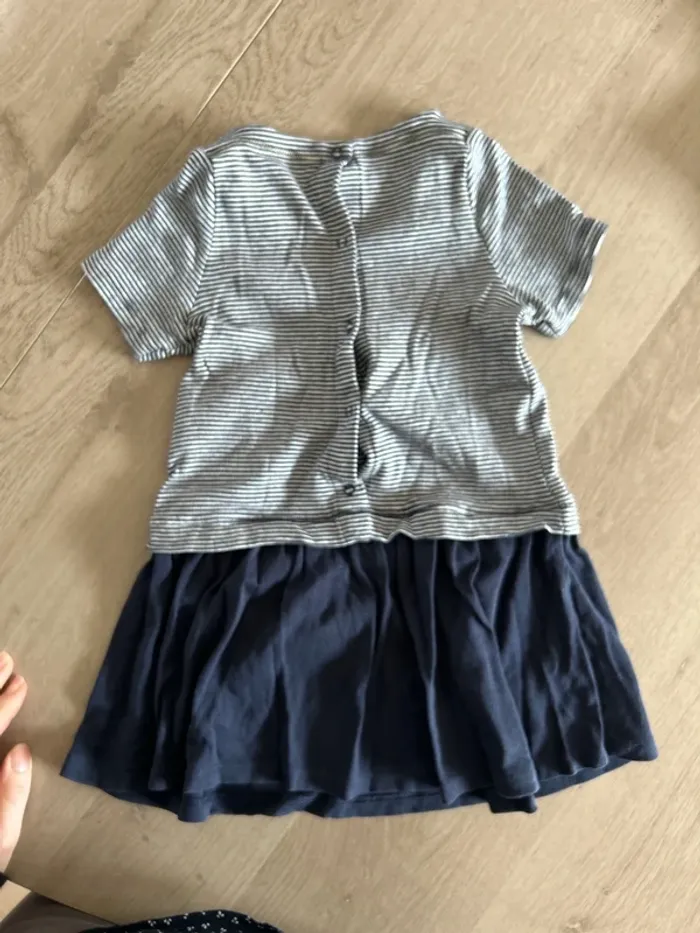 Robe manches courtes marinière Petit Bateau - photo numéro 5