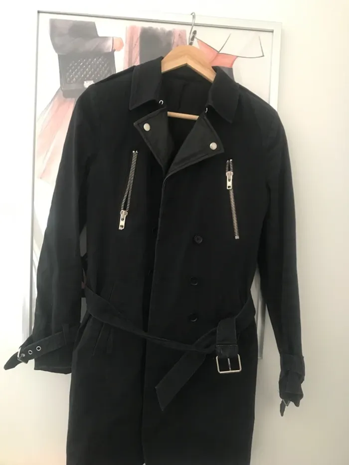Trench noir The Kooples rock 36