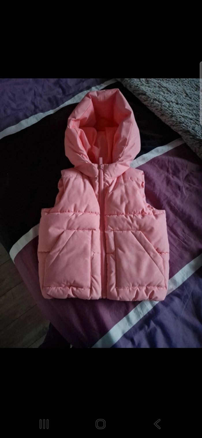 Doudoune sans manche fille 4ans
