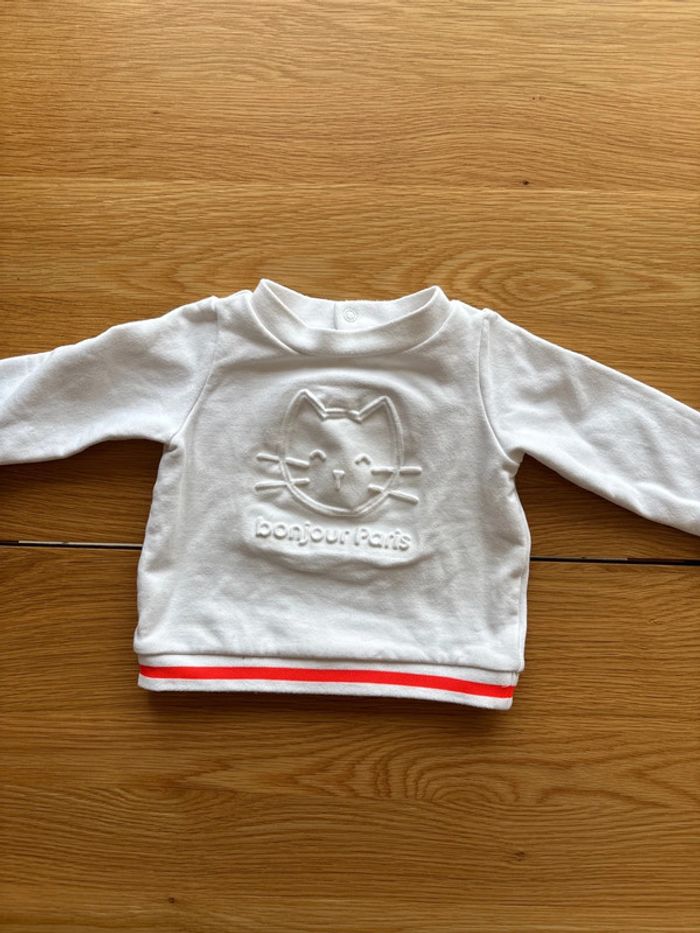 Pull Jacadi - Bonjour Paris - 12 mois - photo numéro 3