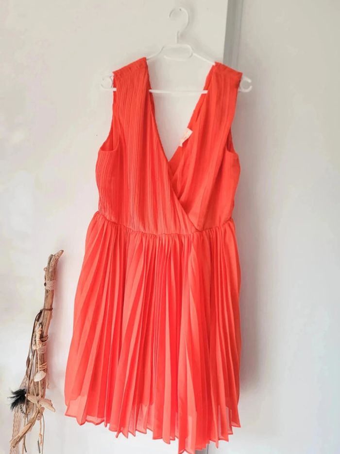 Robe Courte Orange Femme Moony Mood – Taille 44 / XXL - photo numéro 2