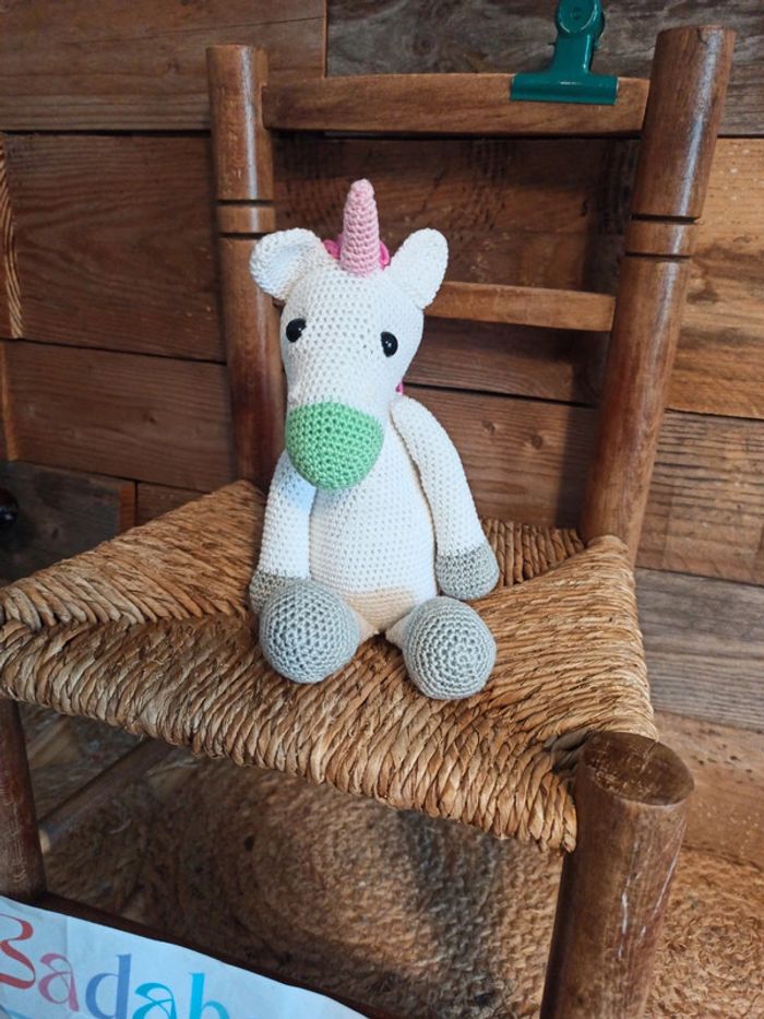 Peluche licorne Amigurumi crochet tbe - photo numéro 2