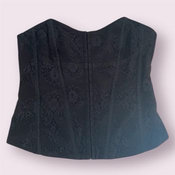 Bustier noir Jennyfer vintage taille L