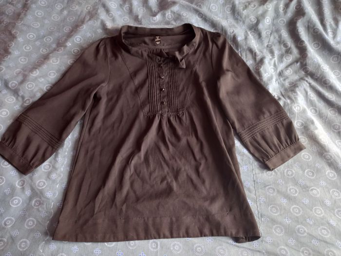 chemisier noir 36 h&m - photo numéro 4