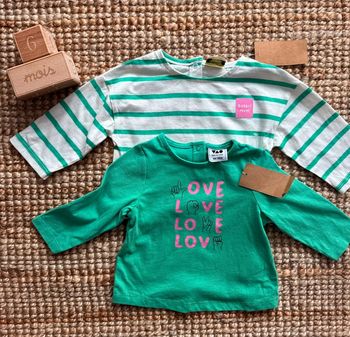 Lot tee shirt TAO 6mois / 68cm