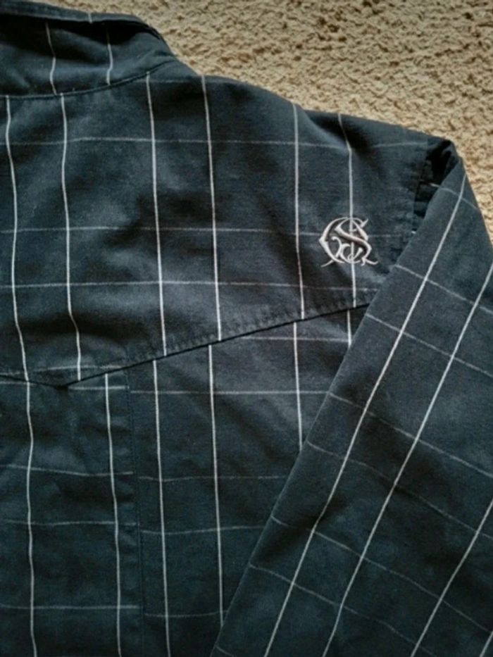 Belle veste zippée Quicksilver Vintage noire à carreaux - photo numéro 11