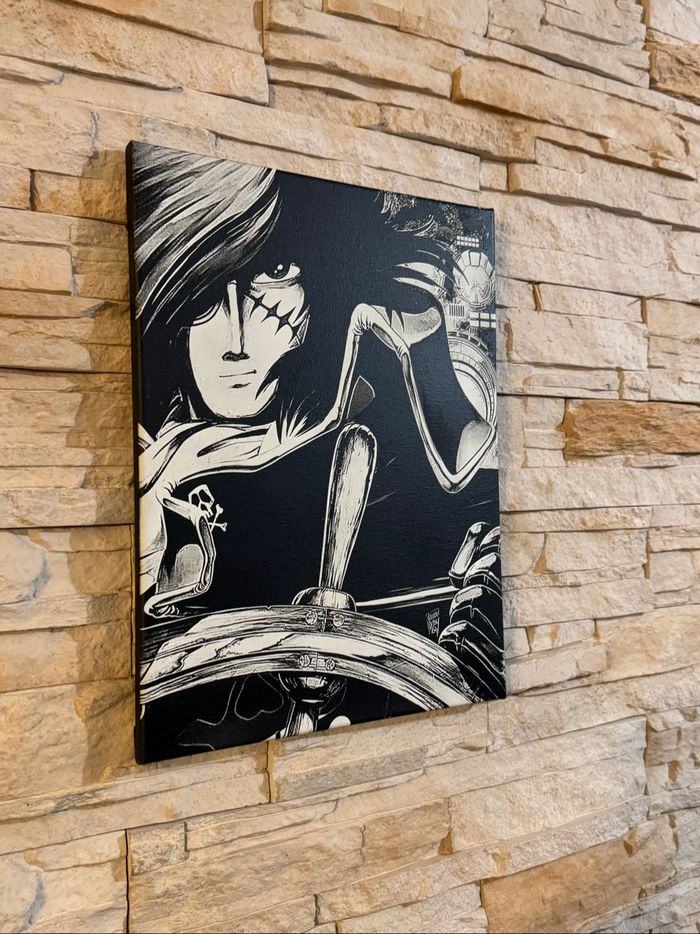 Tableau Albator en toile 30x40cm – Style manga rétro et intense - photo numéro 4