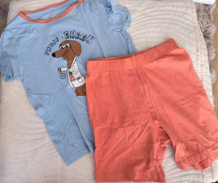 Pyjama court Inextenso 8 ans - Thème Chien Scientifique