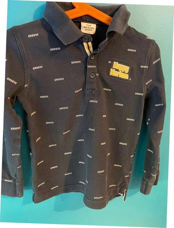 Beau polo manches longues garçon 5 ans tape à l’œil