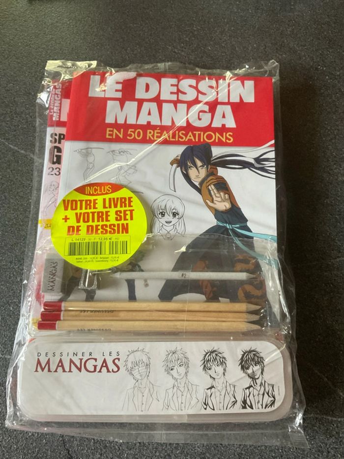 Livre: le dessin manga en 50 réalisations
