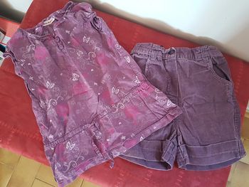 Lot 2 pièces fille 2 - 3 ans short et tunique