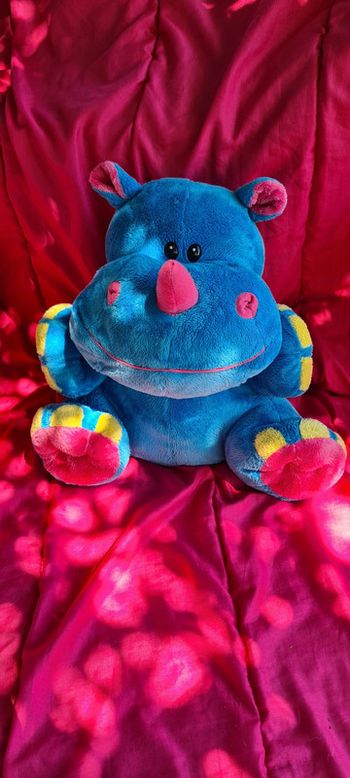 Hippopotame Géant ! bleu multicolore Logitoys