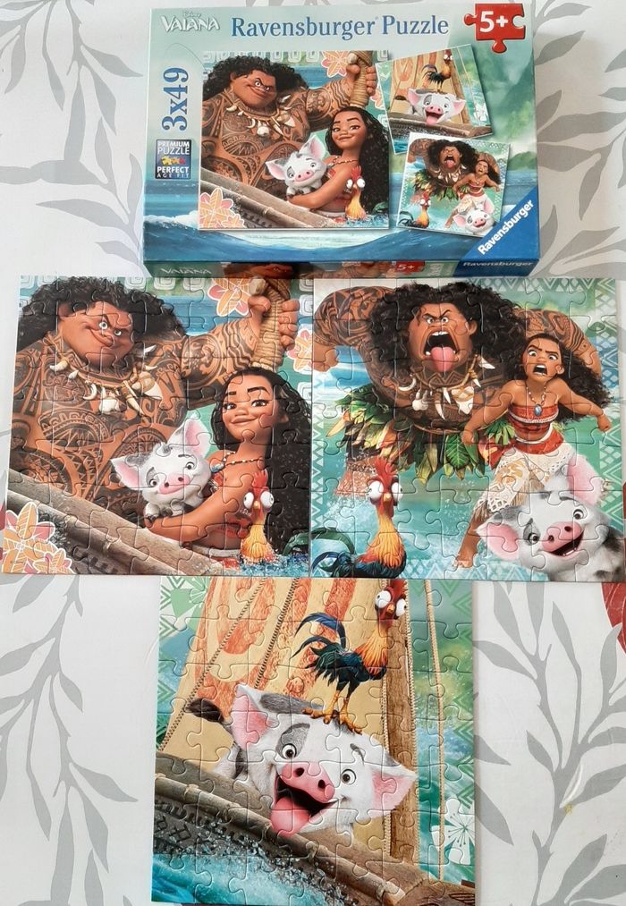 Puzzle Disney Vaiana 3x49 pièces