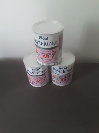 3 boites picot pepti junior  caséine AR