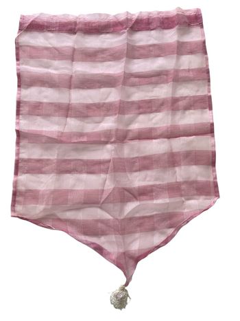 Paire de rideaux voilages rose 60x65 cm