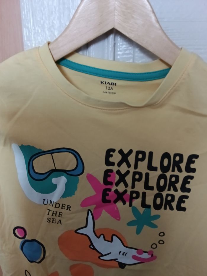 Tee-shirt Kiabi jaune et multicolore - photo numéro 2