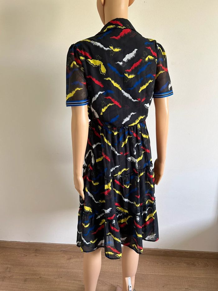 Robe noire et imprimée à manches courtes Molly Bracken taille S jamais portée - photo numéro 8