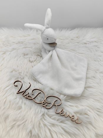Doudou mouchoir lapin blanc Doudou et Compagnie 2016 DC 303