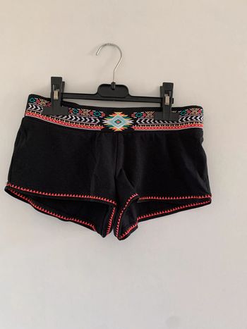 Short pyjama noir et rose à motif Undiz