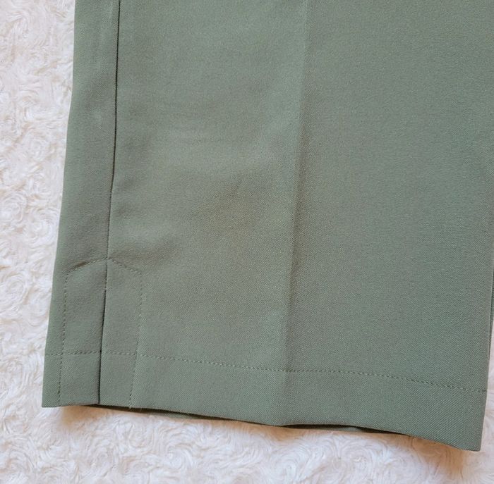 Pantalon 7/8 vert tailleur - photo numéro 3
