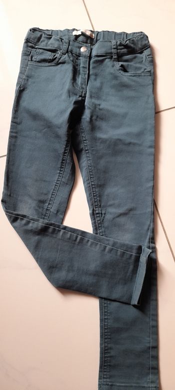 Pantalon fille  vert olive