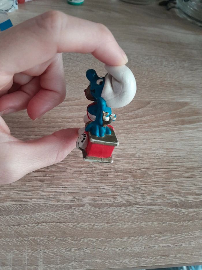 Magnifique stroumpf téléphone ancien - photo numéro 2