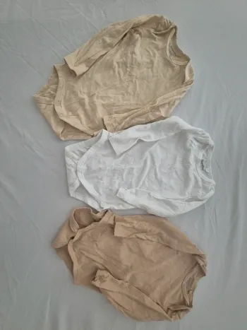 Bodies manches longues 74-80 cm