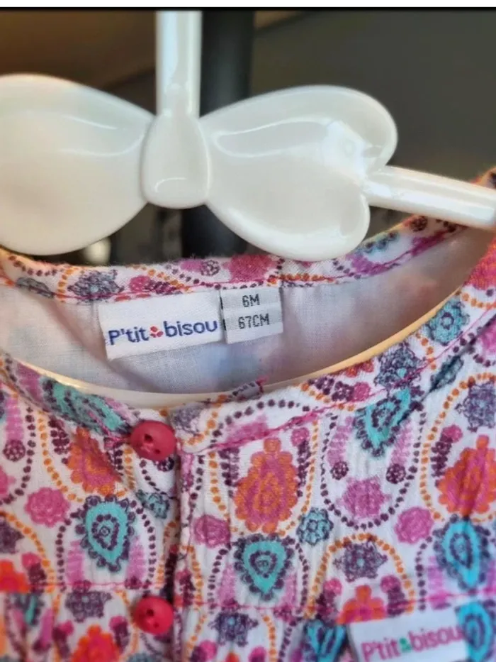 Robe été fille 6 mois p'tit bisou - photo numéro 2
