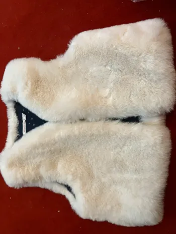 Gilet fourrure beige 8 ans