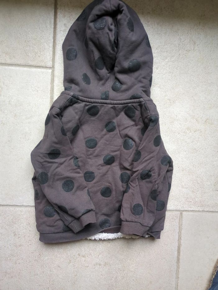 Gilet fille 18 mois gris - photo numéro 3