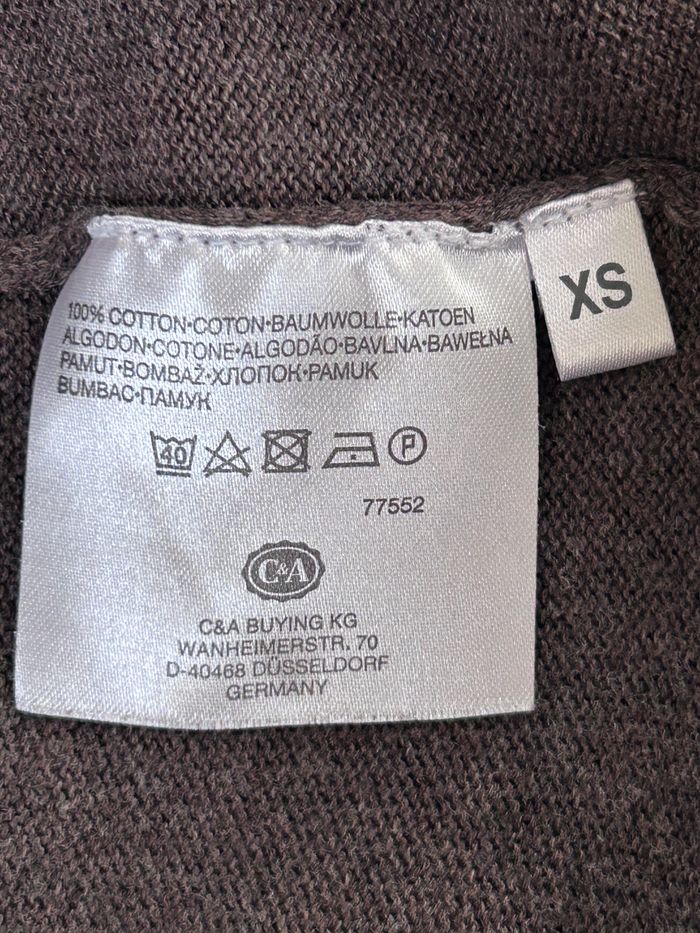 Gilet marron sans fermeture Yessica - Taille XS - photo numéro 4