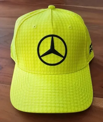 Casquette Mercedes AMG Gran Turismo – Jaune fluo – Neuve avec étiquette