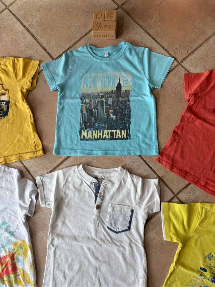 Lot 8 tee-shirts garçon 4 ans - photo numéro 5