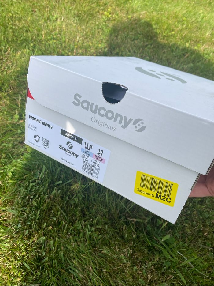 Saucony Progrid Omni 9 Blue / Lime - Homme 46 - photo numéro 7