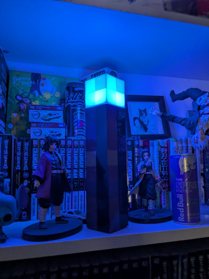 Veilleuse Minecraft torche multicolore – Déco geek à poser ou fixer au mur - photo numéro 6