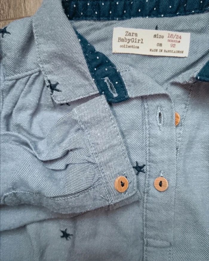 Robe/ tunique chemise Zara 18/24 mois - photo numéro 2