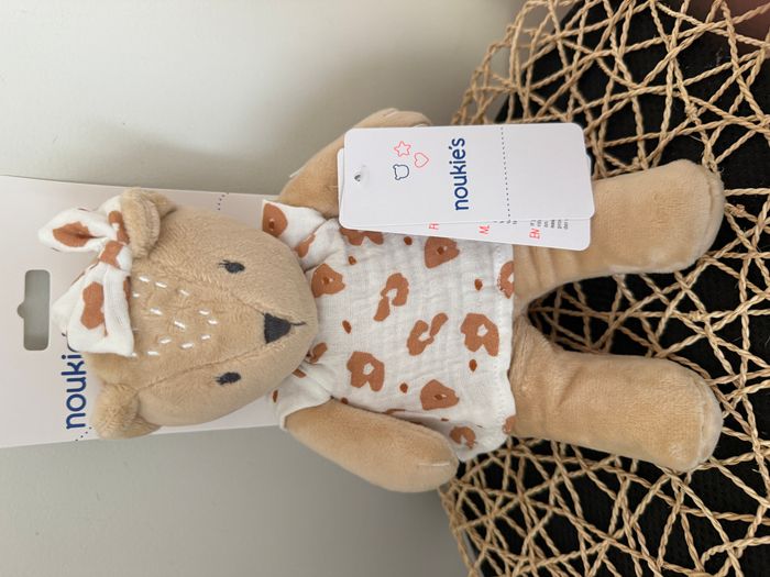 Peluche small Kendi en Veloudoux, beige/terracotta Noukie's - Beige - photo numéro 2